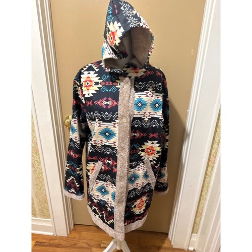 Southwestern hooded parka - southwestern,